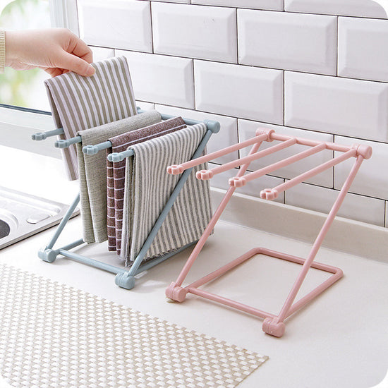 No-Drill Wall-Mount Dish Towel Rack