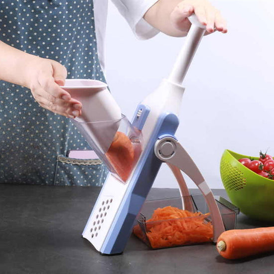 5-in-1 Kitchen Vegetable Cutter — Slice, Dice, Grate, Shred & Julienne