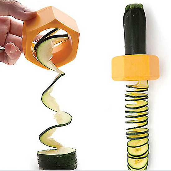 Spiral Vegetable Cutter & Cucumber Slicer – Create Beautiful Cuts in