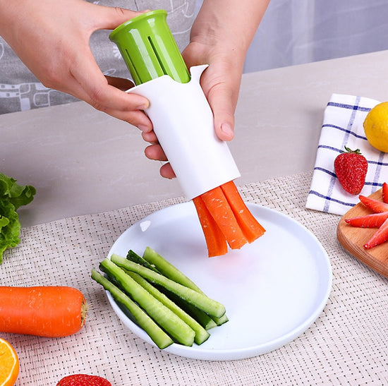 Creative Vegetable & Fruit Cutter | Decorative Strawberry Slicer, Cucumber & Carrot Divider
