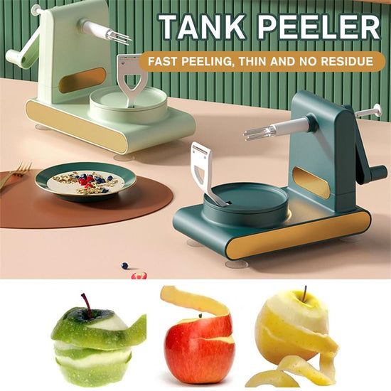Hand-Crank Fruit & Vegetable Peeler Machine – Peel, Core & Slice