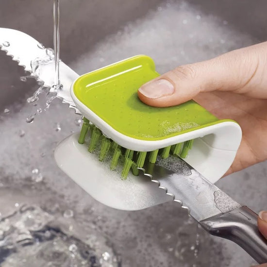 U-Shaped Knife & Cutlery Cleaner Brush | Deep-Clean Scrub Brush for