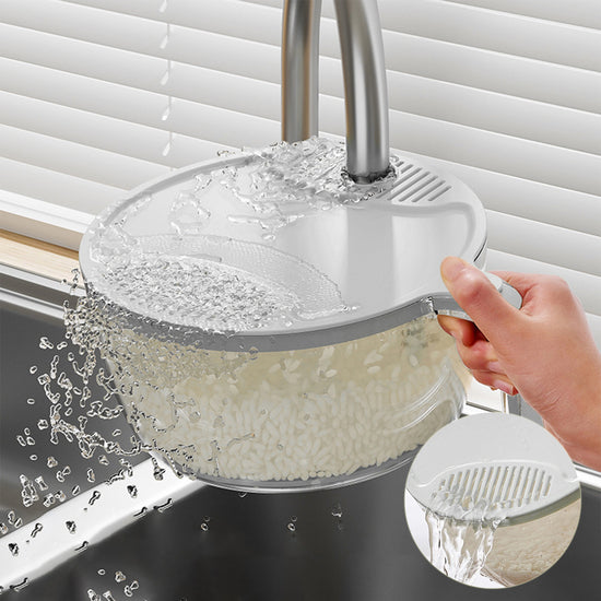 Multifunctional Drainage Basin & Washing Basket | Rice, Fruit &