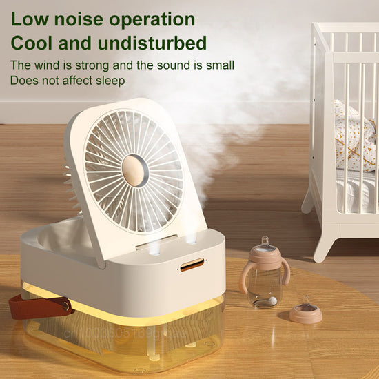 3-in-1 Spray Fan, Air Cooler & Night Light