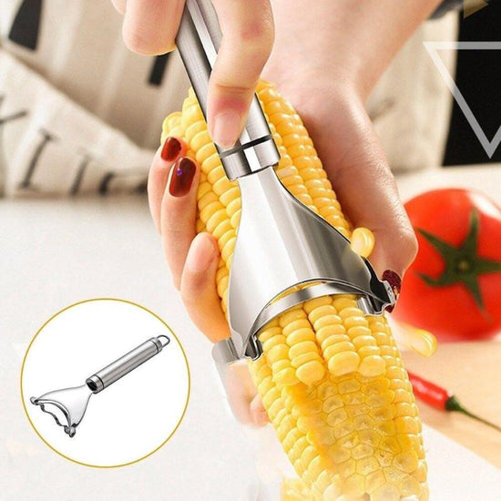 Stainless Steel Corn Planer | Fast & Clean Corn Kernel Stripper for
