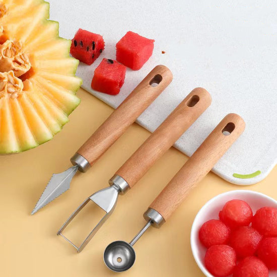 Stainless Steel Watermelon Cutter | Fast & Easy Fruit Slicing Kitchen