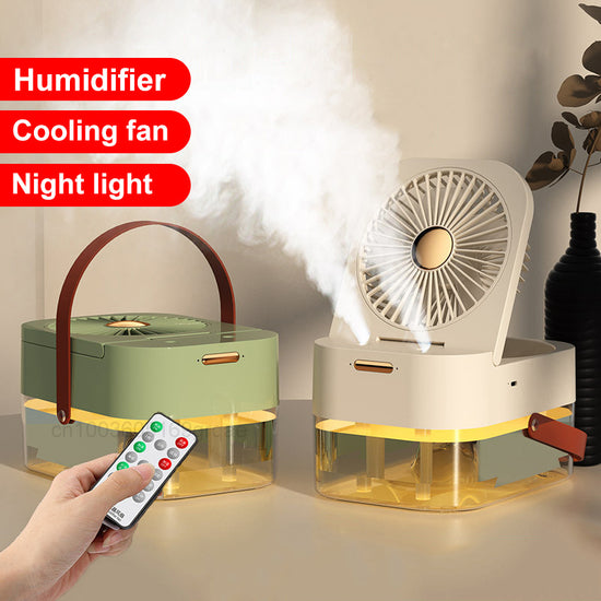 3-in-1 Spray Fan, Air Cooler & Night Light
