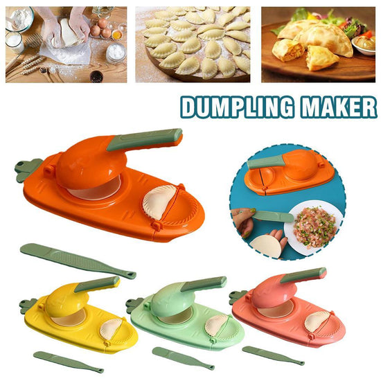 2-in-1 Dumpling & Wonton Skin Press Maker – Manual Dough Wrapper Mould