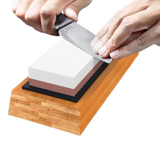 Home Kitchen Whetstone | Dual-Grit Sharpening Stone for Professional