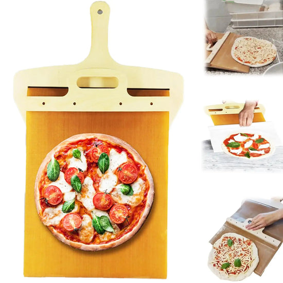 Non-Stick Sliding Pizza Shovel & Cutting Board | Baking Transfer &