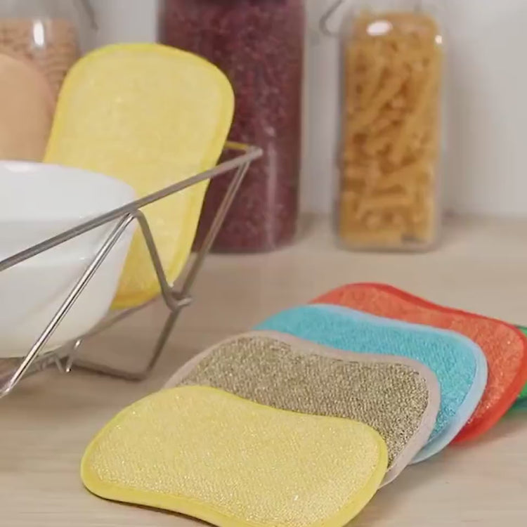 Fish Scale Grid Glass Cleaning Cloth Without Water